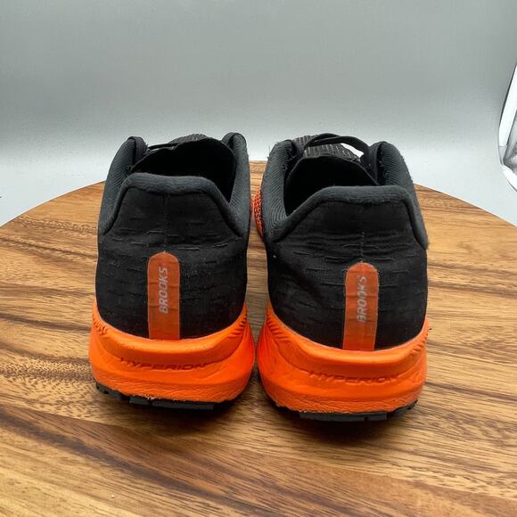 Brooks Hyperion Tempo Shoes Mens 9.5 Black Orange Running Racing Comfort Walking - Picture 4 of 8